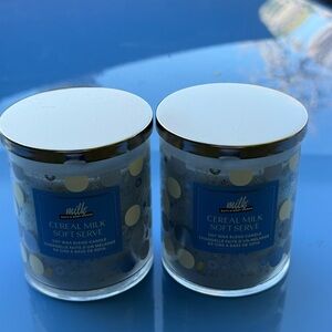 2 NWT Bath and Body Works Milk Bar Cereal Milk Soft Serve Single Wick Candle